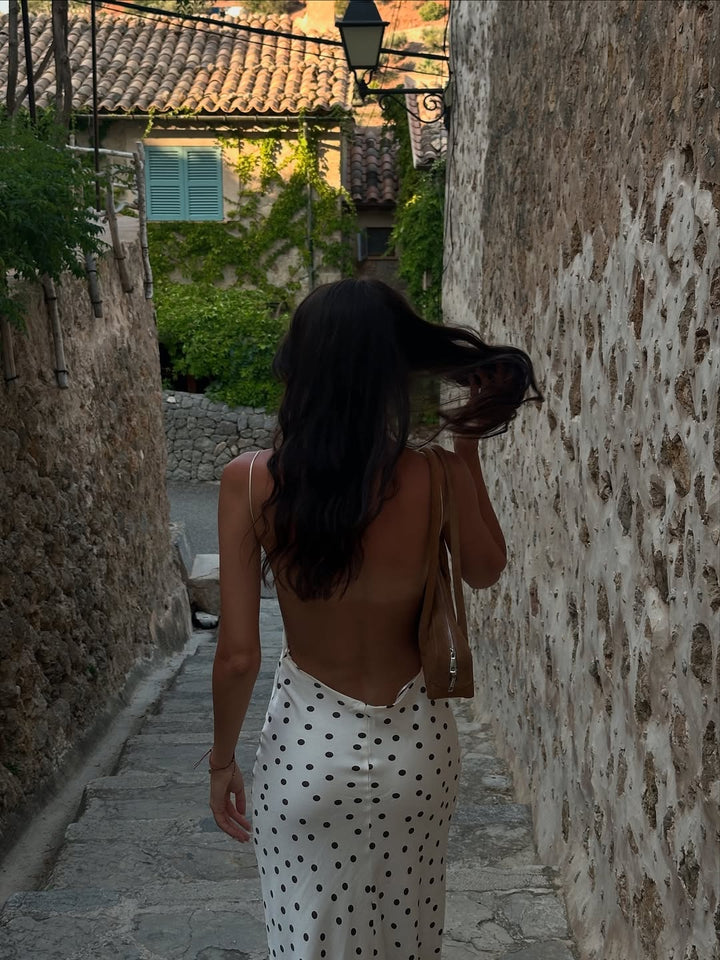 Amara Polka Dot Slip Dress